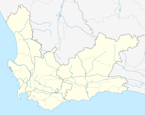 Map showing the location of Rietvlei Wetland Reserve