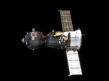 Soyuz MS-16 spacecraft heading toward the International Space Station