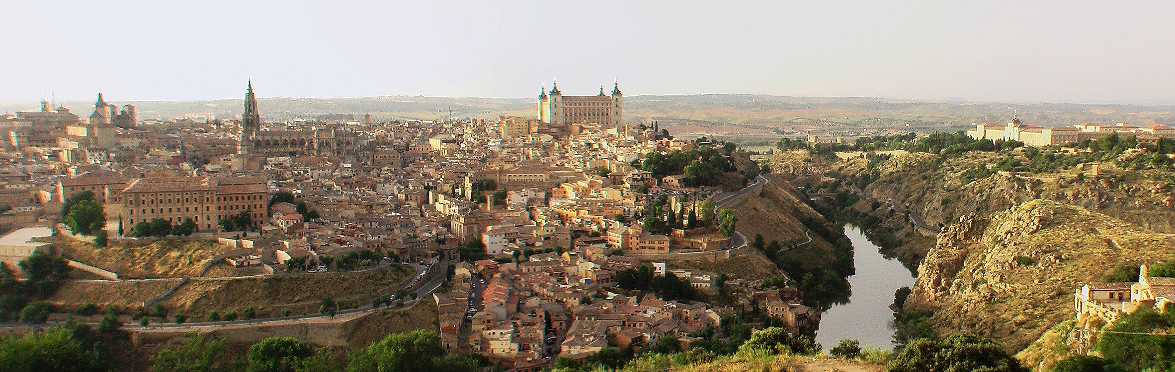Het panorama van Toledo