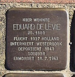 Stolperstein für Eduard de Levie