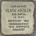 wikimedia_commons=File:Stolperstein für Klara Kiesler (Salzburg).jpg