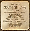 Stolperstein für Solymosi Ilona (Šturovo).jpg