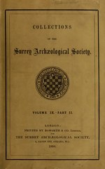 Thumbnail for File:Surrey Archaeological Collections Volume 9.djvu