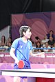 Deutsch: Tischtennis bei den Olympischen Jugendspielen 2018; Tag 9, 15. Oktober 2018; Mixed, Finale, Mixed-Doppel – Miu Hirano (JPN) gegen Sun Yingsha (CHN) 2:3 English: Table tennis at the 2018 Summer Youth Olympics at 15 October 2018 – Mixed Final, Mixed-Double – Miu Hirano (JPN) Vs Sun Yingsha (CHN) 2:3