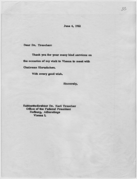 File:Thank You Letter From John F. Kennedy June 4, 1961 - NARA - 193827.tif