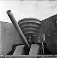 Un canon allemand dans un bunker du Mur de l’Atlantique.