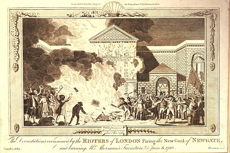 File:The Devastations occasioned by the Rioters of London firing the New Goal of Newgate and burning Mr Akerman's Furniture &c June 6. 1780 (BM 1880,1113.4253).jpg