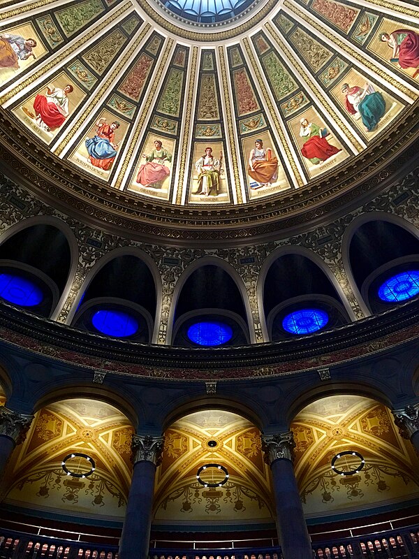 Interior dome of the McEwan Hall after restoration in 2017