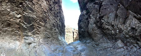 The waterfall precipice at the end of "The Window" hiking trail