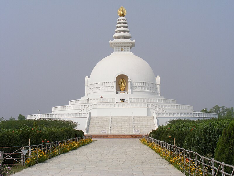 File:The World Peace Pagoda - Lumbini.jpg