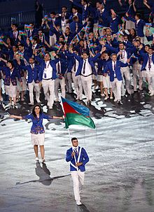 The team from Azerbaijan. The opening ceremony of the first European games 9.jpg