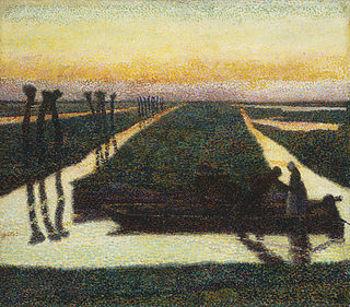 <i>Broek in Waterland</i> (painting) 1889 oil painting by Jan Toorop