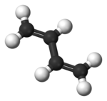 Molekylmodell av s-trans-formen.