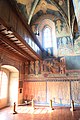 English: Part of the north wall of the nave in Trinity Chapel in Lublin