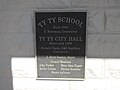 Ty Ty City Hall plaque