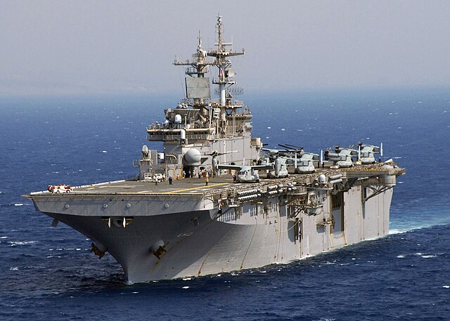 USS Wasp on 4 October 2007