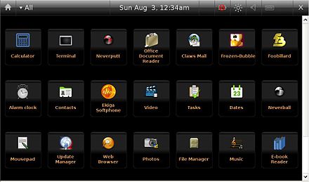 Ubuntu Mobile desktop interface