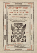 Universidad de Alcalá (1716) Constitutiones Insignis Collegij Sancti Ildephons.png