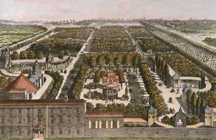 Vauxhall Gardens, founded in 1661 as one of the first pleasure gardens