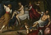 Title:Venus and MarsArtist/Maker:Palma il Giovane (Italian (Venetian), 1544 - 1628)Culture:ItalianDate:about 1605 - 1609Medium:Oil on canvasDimensions:142.9 × 205.4 cm (56 1/4 × 80 7/8 in.)