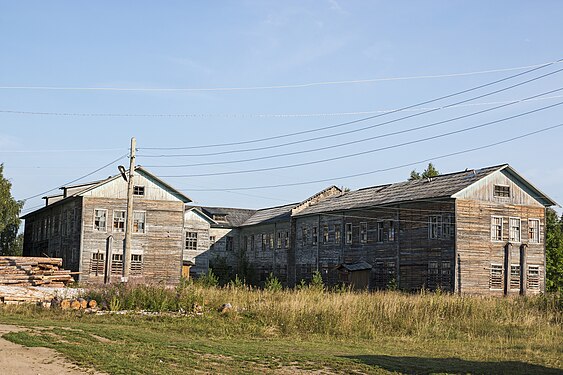 Village of Ucoluk, Arkhangelsk region. Посёлок Уколок, Архангельской обл