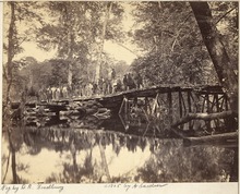 Military bridge across Chickahominy