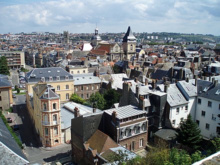 La ville de Dieppe en France.