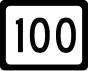 West Virginia Route 100 marker