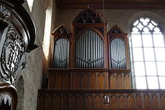 Église abbatiale Sainte-Walburge, orgue Wetzel.