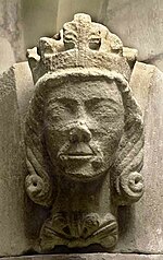 Waldemar of Sweden (1240s) bust 2009 Skara (2).jpg