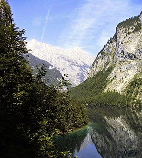 Der Watzmann vom Obersee aus gesehen