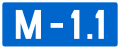 File:Wegschild Montenegro M-1-1.svg