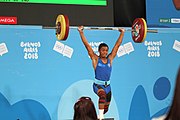 Deutsch: Gewichtheben bei den Olympischen Jugendspielen 2018; Tag 2, 10. Oktober 2018; Jungen 62 kg English: Weightlifting at the 2018 Summer Youth Olympics at 8 October 2018 – Boys' 62 kg