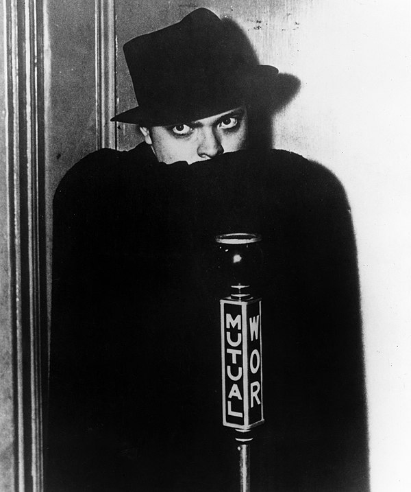 Orson Welles as The Shadow. A predecessor in the role delivered the show's intro, with its famous catchphrase, "Who knows what evil lurks in the heart