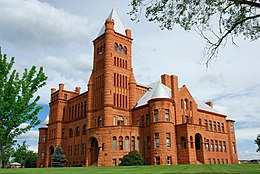 Westminster University, also known as Westminster Castle, is listed on the National Register of Historic Places and overlooks the city of Denver. Westminster CO Historic Place.jpg