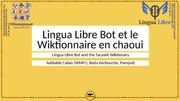 Thumbnail for File:Wiki Indaba 2021 Pamputt - Lingua Libre Bot et le Wiktionnaire en chaoui.pdf