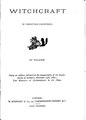 Witchcraft In Christian Countries, Title page.pdf