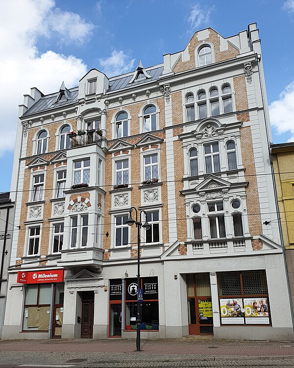 Typical Jugendstil architecture on Wolności (Liberty) Street in Zabrze