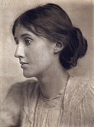 Portrait of Virginia Woolf 1902, photograph by George Charles Beresford