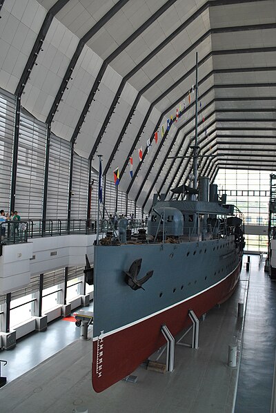 The restored warship.