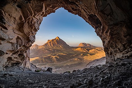 Ayyoub cave in Shahr-e Babak. Photo by: Morteza Salehi