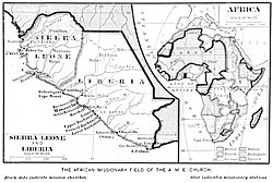 Kartta Sierra Leonen siirtomaasta ja protektoraatista vuodelta 1899.