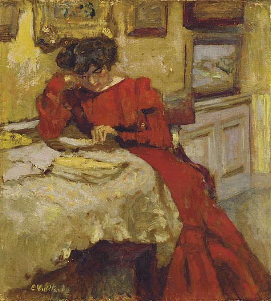 File:Édouard Vuillard - Madame Hessel en robe rouge lisant (1905).jpg