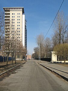 Клубный переулок, вид от Большого проспекта
