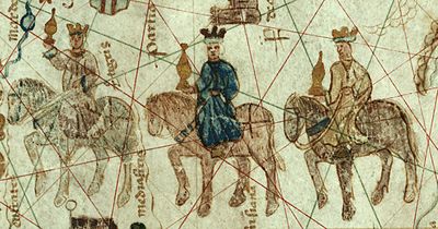 Le voyage des Mages sur la Carte de Juan de la Cosa, 1500.