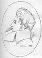 Søren Kierkegaard. Tegnet i 1838 af Niels Christian Kierkegaard