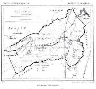 Map of Gestel en Blaarthem in 1867 1867 Gestel.png