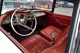 "אוטו אוניון 1000 Sp", שנת 1960 - מבט לתא הנהג ולוח מחוונים