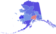 Borough Results 1960 United States House of Representatives in Alaska results map by borough and census area.svg
