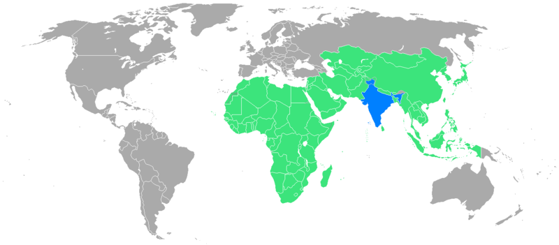 File:2003 Afro-Asian Games participating nations.png